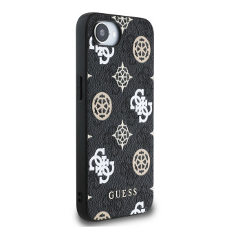 Guess PU 4G Peony case with MagSafe for iPhone 16e - black