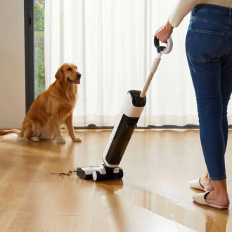 UWANT D100 17000Pa Upright Vacuum Cleaner with Mopping Function and Charging Station - White