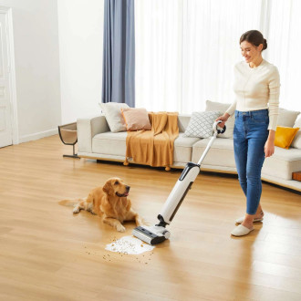 UWANT D100 17000Pa Upright Vacuum Cleaner with Mopping Function and Charging Station - White