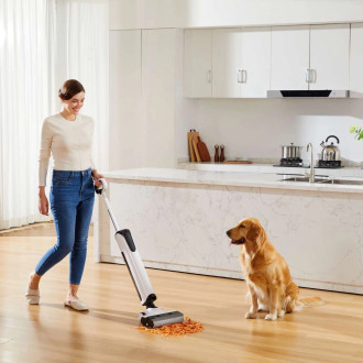 UWANT D100 17000Pa Upright Vacuum Cleaner with Mopping Function and Charging Station - White