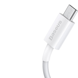 Baseus Superior kabel USB - micro USB pro rychlé nabíjení 2A 1m bílý (CAMYS-02)