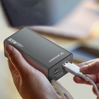 Powerbank Wozinsky K65+ 65W 30000mAh 2x USB-C, 1x USB-A 65W - black