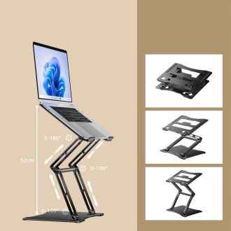Wozinsky WRS-CPY75DSB Laptop Stand Aluminum - Black
