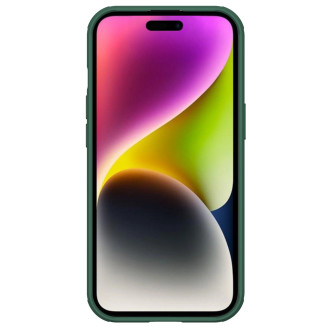 Magnetické pouzdro Nillkin CamShield Pro pro iPhone 15 s krytem fotoaparátu - zelené