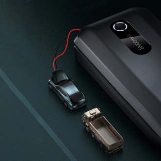 Baseus Power Bank Power Starter Jump Starter 10000mAh 12V (1000A / 500A) power bank + crocodile clips black (CGNL020101)