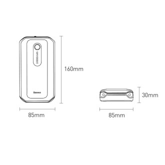 Baseus Power Bank Power Starter Jump Starter 10000mAh 12V (1000A / 500A) power bank + crocodile clips black (CGNL020101)