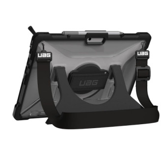 UAG Plasma Case with Built-in Stand and Hand and Shoulder Strap for Microsoft Surface Pro 8 - Gray/Black