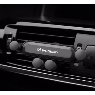 Wozinsky car phone holder gravity for ventilation grille black (WCH-05)