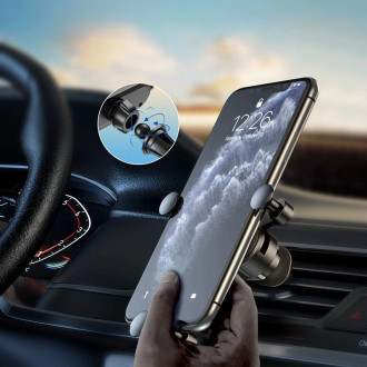 Wozinsky car phone holder gravity for ventilation grille black (WCH-05)