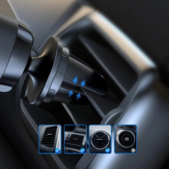 Wozinsky car phone holder gravity for ventilation grille black (WCH-05)