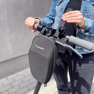 Wozinsky waterproof scooter bar bag scooter bag 4l black (WSB1BK)