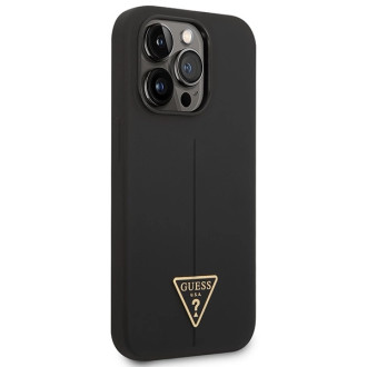 Guess GUHCP14LSLTGK iPhone 14 Pro 6.1&quot; black/black hardcase Silicone Triangle