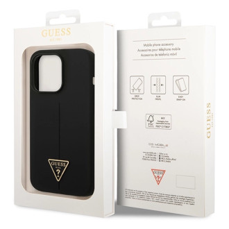 Guess GUHCP14LSLTGK iPhone 14 Pro 6.1&quot; black/black hardcase Silicone Triangle