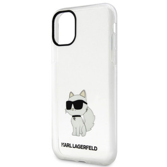 Karl Lagerfeld KLHCN61HNCHTCT iPhone 11 / Xr 6,1&quot; průhledný pevný obal Ikonik Choupette