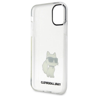 Karl Lagerfeld KLHCN61HNCHTCT iPhone 11 / Xr 6,1&quot; průhledný pevný obal Ikonik Choupette