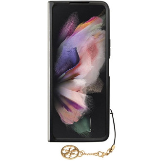 Guess GUHCZFD5GF4GBR F946 Z Fold5 hnědé/hnědé pevné pouzdro 4G Charms Collection