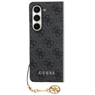 Guess GUHCZFD5GF4GGR F946 Z Fold5 šedé/šedé pevné pouzdro 4G Charms Collection