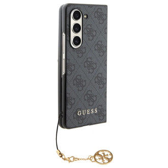 Guess GUHCZFD5GF4GGR F946 Z Fold5 šedé/šedé pevné pouzdro 4G Charms Collection