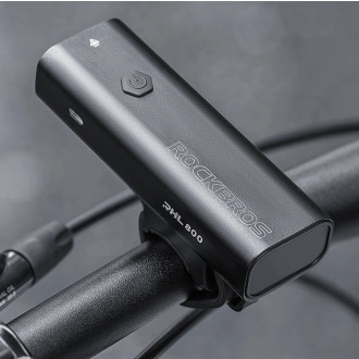 Rockbros 24710012001 front bicycle light 800 lm + USB-C - USB-A cable - black