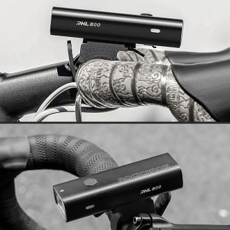 Rockbros 24710012001 front bicycle light 800 lm + USB-C - USB-A cable - black