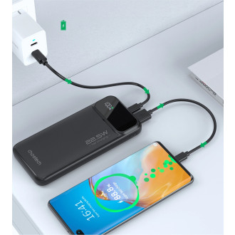 Powerbank Choetech B729 20000mAh 22.5W PD USB-A / USB-C - black