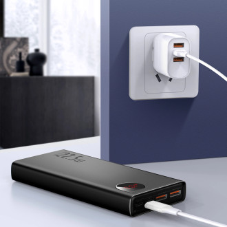 Baseus Adaman powerbank with fast charging 20000mAh 22.5W + USB-A - USB-C 3A cable 0.3m black
