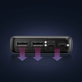 Baseus Adaman powerbank with fast charging 20000mAh 22.5W + USB-A - USB-C 3A cable 0.3m black