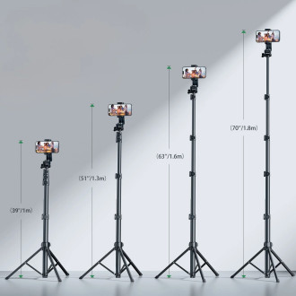 Ugreen LP680 selfie tyč se stojánkem a Bluetooth dálkovým ovládáním 1,8m - černá