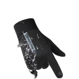 Women´s windproof telephone gloves - black and pink