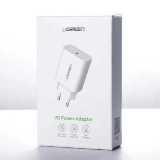 Ugreen USB charger Power Delivery 3.0 Quick Charge 4.0+ 20W 3A white (60450)