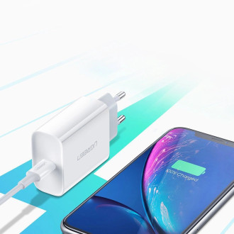 Ugreen USB charger Power Delivery 3.0 Quick Charge 4.0+ 20W 3A white (60450)