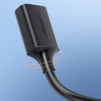 Ugreen USB-A (samec) – prodlužovací kabel adaptéru USB-A (samice) USB 3.0 5 Gb/s 0,5 m černý (US129)