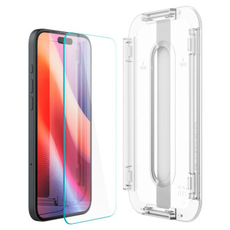 TEPELNÉ SKLO Spigen GLAS.TR &quot;EZ FIT&quot; 2 BALENÍ IPHONE 15 CLEAR