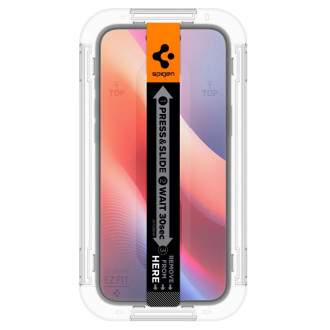 TEPELNÉ SKLO Spigen GLAS.TR &quot;EZ FIT&quot; 2 BALENÍ IPHONE 15 CLEAR