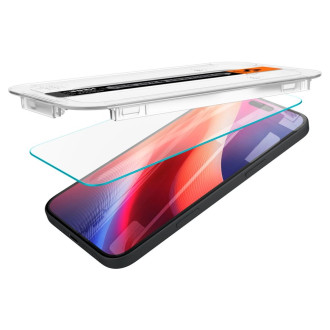 TEPELNÉ SKLO Spigen GLAS.TR &quot;EZ FIT&quot; 2 BALENÍ IPHONE 15 CLEAR