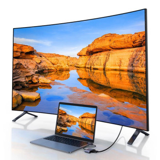 Ugreen převodník adaptéru USB - HDMI 1.3 (1920 x 1080@60Hz) + VGA 1.2 (1920 x 1080@60Hz) šedá (CM449)