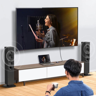 Ugreen převodník adaptéru USB - HDMI 1.3 (1920 x 1080@60Hz) + VGA 1.2 (1920 x 1080@60Hz) šedá (CM449)