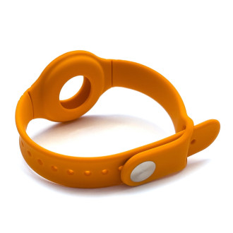 Silicone flexible case wristband wrist pendant case for Apple AirTag locator green