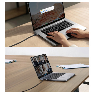 Baseus Speed Six flat network cable RJ45 1000Mbps 1.5m black (WKJS000001)