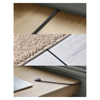 Baseus Speed Six flat network cable RJ45 1000Mbps 1.5m black (WKJS000001)