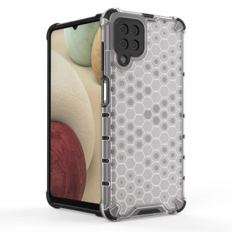 Honeycomb Case armor cover with TPU Bumper for Samsung Galaxy A12 / Galaxy M12 black