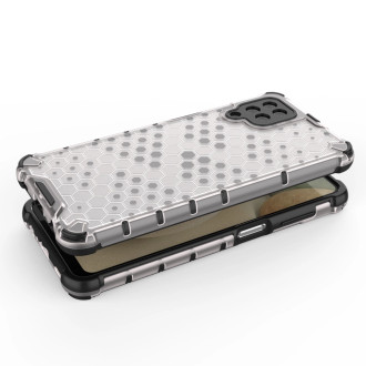 Honeycomb Case armor cover with TPU Bumper for Samsung Galaxy A12 / Galaxy M12 black