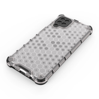 Honeycomb Case armor cover with TPU Bumper for Samsung Galaxy A12 / Galaxy M12 black