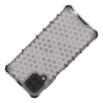 Honeycomb Case armor cover with TPU Bumper for Samsung Galaxy A12 / Galaxy M12 black