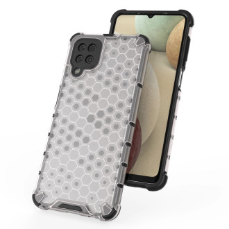 Honeycomb Case armor cover with TPU Bumper for Samsung Galaxy A12 / Galaxy M12 black