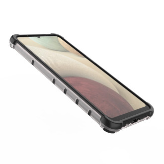 Honeycomb Case armor cover with TPU Bumper for Samsung Galaxy A12 / Galaxy M12 black