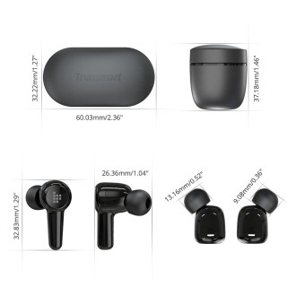 Tronsmart Apollo Air + TWS ANC Bluetooth 5.2 wireless earphones earbuds waterproof black (372359)
