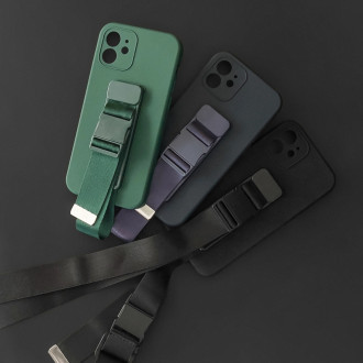 Rope case gel case with a lanyard chain bag lanyard Samsung Galaxy A21S black