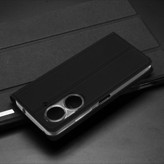 Dux Ducis Skin Pro case for Asus Zenfone 9 flip cover card wallet stand black