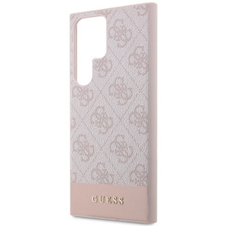 Guess GUHCS23LG4GLPI S23 Ultra S918 pink/pink hard case 4G Stripe Collection